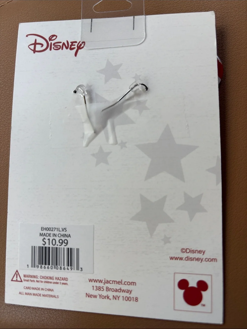 Disney Minnie Mouse Patriotic Red White Blue Dangle Earrings